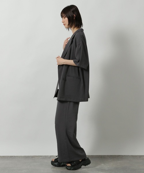 LAKOLE(ラコレ)の「【セットアップ対応・多機能付き】リネンライクイージーパンツ / 499166(その他パンツ・レディース・ブラウン/チャコールグレー/グレイッシュベージュ/オリーブ・FREE)」の6枚目の写真