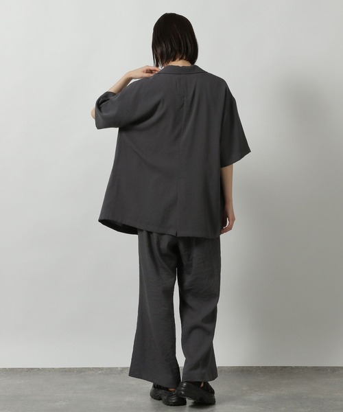 LAKOLE(ラコレ)の「【セットアップ対応・多機能付き】リネンライクイージーパンツ / 499166(その他パンツ・レディース・ブラウン/チャコールグレー/グレイッシュベージュ/オリーブ・FREE)」の7枚目の写真