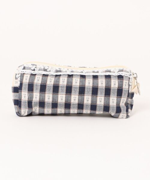 セール】Mignonjour/さくらんぼチェック柄ペンケース M2773
