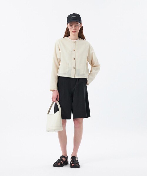 MACKINTOSH PHILOSOPHY(マッキントッシュ フィロソフィー)の「ワンタックハーフパンツ(その他パンツ・レディース・ベージュ/ブラック・36/38)」の10枚目の写真