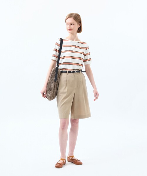 MACKINTOSH PHILOSOPHY(マッキントッシュ フィロソフィー)の「ワンタックハーフパンツ(その他パンツ・レディース・ベージュ/ブラック・36/38)」の11枚目の写真