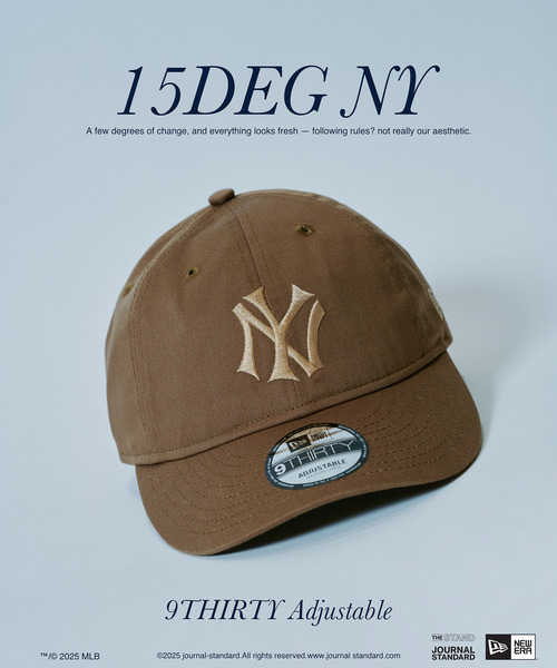 NEW ERA 9THIRTY JOURNAL STANDARD 別注15deg NEW ERA / ニューエラ 別注 15deg NYY 930（ハット）｜NEW ERA