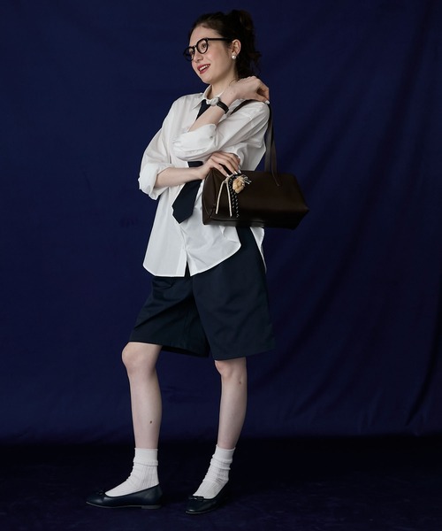 BONLECILL Marche(ボンルシールマルシェ)の「【BONLECILL Marche】《大容量》ベーシックスクエアボストンバッグ(ボストンバッグ・レディース・ブラック/キャメル/ブラウン・FREE)」の15枚目の写真