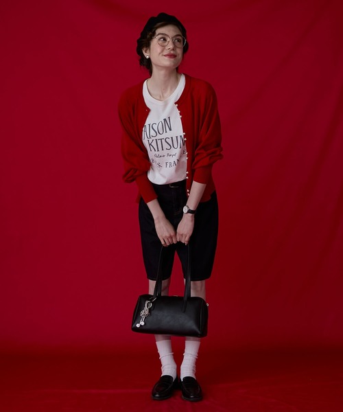 BONLECILL Marche(ボンルシールマルシェ)の「【BONLECILL Marche】《大容量》ベーシックスクエアボストンバッグ(ボストンバッグ・レディース・ブラック/キャメル/ブラウン・FREE)」の8枚目の写真