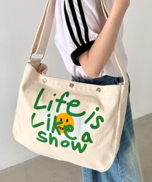 GRAVER OF ANAHEIM（グレイバーオブアナハイム）の「【日本未発売】GRAVER(グレーバー)/別注 A4対応 プリント コットン アジャスターベルト キャンバスショルダーバッグ（ショルダーバッグ）」