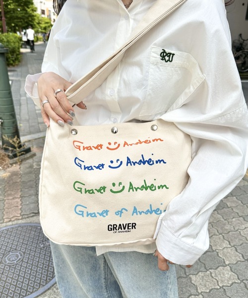 GRAVER OF ANAHEIM(グレイバーオブアナハイム)の「【日本未発売】GRAVER(グレーバー)/別注 A4対応 プリント コットン アジャスターベルト キャンバスショルダーバッグ(ショルダーバッグ・レディース・その他1/その他2/その他3/その他5/その他4/その他7/その他9/その他6/その他8/その他10・FREE)」の11枚目の写真