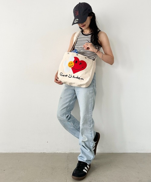 GRAVER OF ANAHEIM(グレイバーオブアナハイム)の「【日本未発売】GRAVER(グレーバー)/別注 A4対応 プリント コットン アジャスターベルト キャンバスショルダーバッグ(ショルダーバッグ・レディース・その他1/その他2/その他3/その他5/その他4/その他7/その他9/その他6/その他8/その他10・FREE)」の14枚目の写真