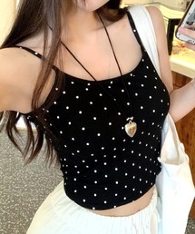 オープンバック」に該当するキャミソール（カップ付き）ファッション