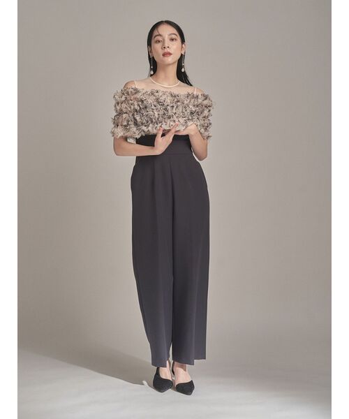 LAGUNAMOON  LADYチュールオフショルパンツドレス LAGUNAMOON ラグナムーン LADYチュールオフショルパンツドレス