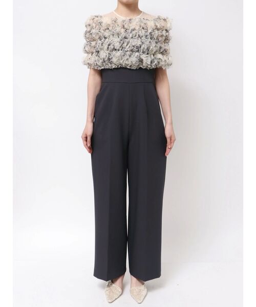 セール】LADYチュールオフショルパンツドレス（パンツドレス