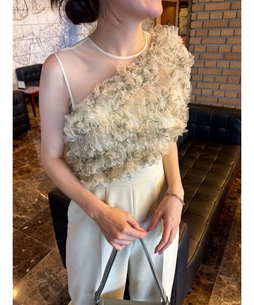 Lagunamoon LADYチュールオフショルパンツドレス ラグナムーン LAGUNAMOON LADYチュールオフショルパンツドレス