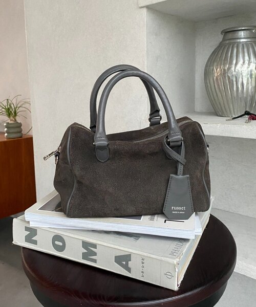 スエード2WAYミニボストンバッグ（ボストンバッグ）｜russet（ラシット