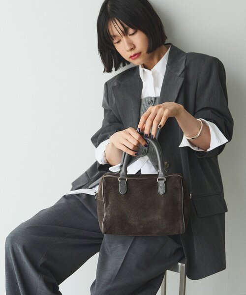 スエード2WAYミニボストンバッグ（ボストンバッグ）｜russet（ラシット