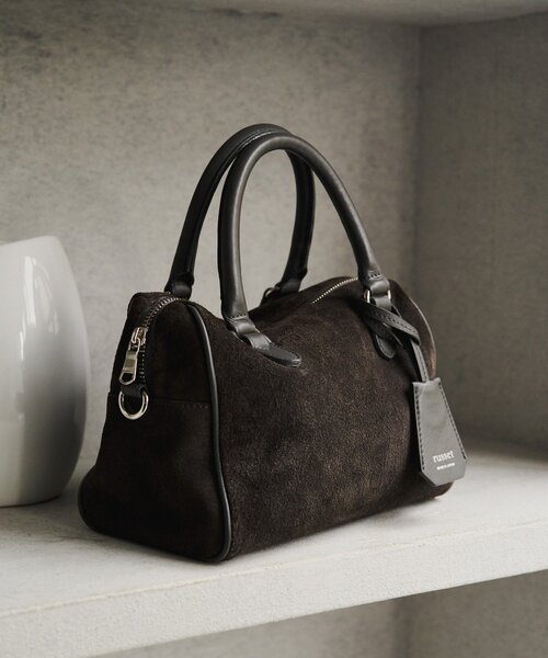 russet（ラシット）の「スエード2WAYミニボストンバッグ（ボストンバッグ・レディース・グレー/ダークブラウン/ブラウン・FREE）」の5枚目の写真