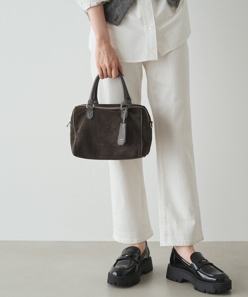 russet（ラシット）の「スエード2WAYミニボストンバッグ（ボストンバッグ・レディース・グレー/ダークブラウン/ブラウン・FREE）」の9枚目の写真