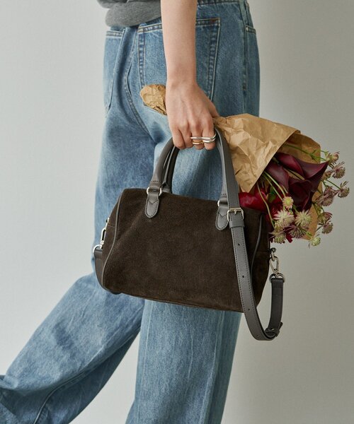 russet（ラシット）の「スエード2WAYミニボストンバッグ（ボストンバッグ・レディース・グレー/ダークブラウン/ブラウン・FREE）」の13枚目の写真