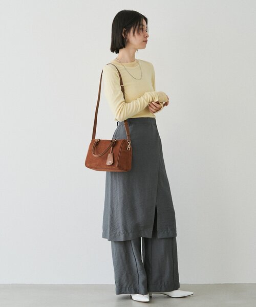 russet（ラシット）の「スエード2WAYミニボストンバッグ（ボストンバッグ・レディース・グレー/ダークブラウン/ブラウン・FREE）」の21枚目の写真
