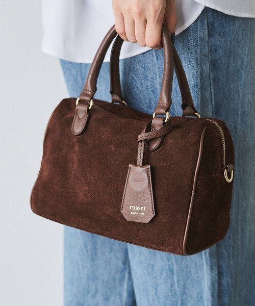 スエード2WAYミニボストンバッグ（ボストンバッグ）｜russet（ラシット