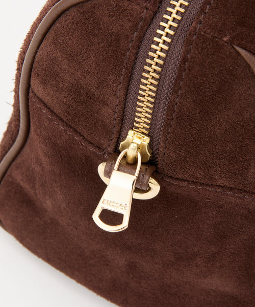 【新品】russet ラシット＊スエード 2wayミニボストンバッグ　グレー 新品】russet ラシット＊スエード 2wayミニボストンバッグ