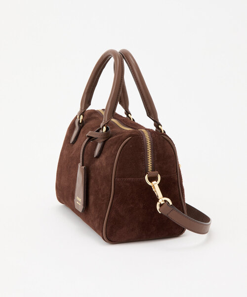 スエード2WAYミニボストンバッグ（ボストンバッグ）｜russet