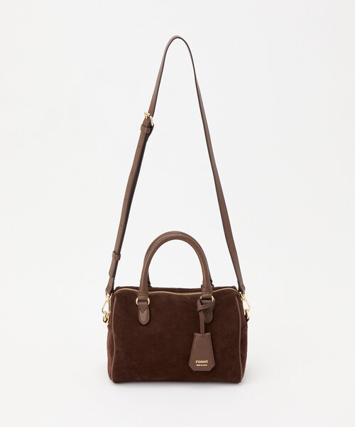 スエード2WAYミニボストンバッグ（ボストンバッグ）｜russet