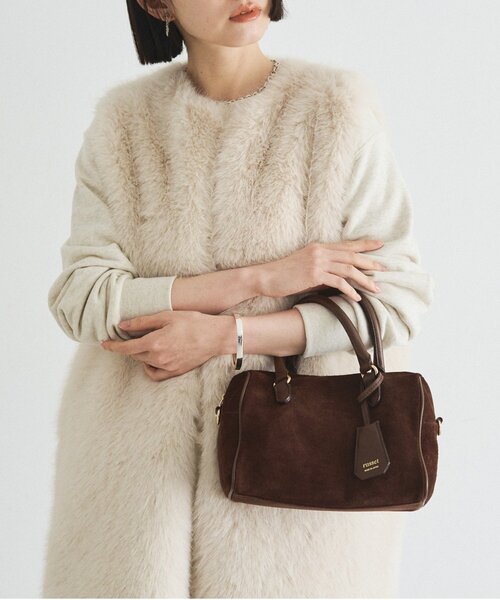 スエード2WAYミニボストンバッグ（ボストンバッグ）｜russet（ラシット