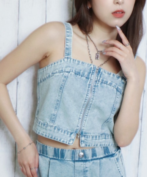 【タグ付き・未着用】 デコラビスチェ / JUSGLITTY 古着女子からスタートした古着MIXテイストのストリートブランド