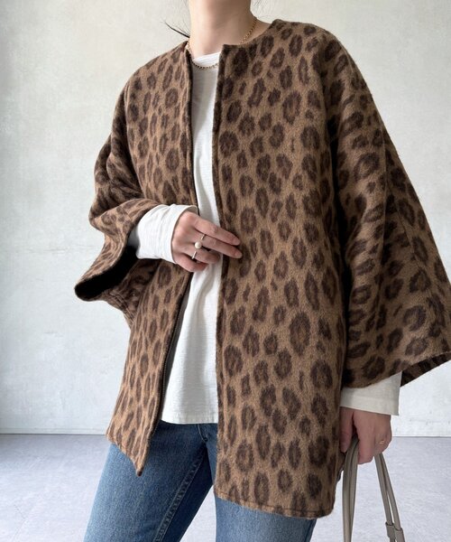 BEARDSLEY(ビアズリー)の「ウールポンチョコート(その他アウター・レディース・チャコールグレー/ブラック/ブラウン/アイボリー・FREE/SMALL)」の20枚目の写真