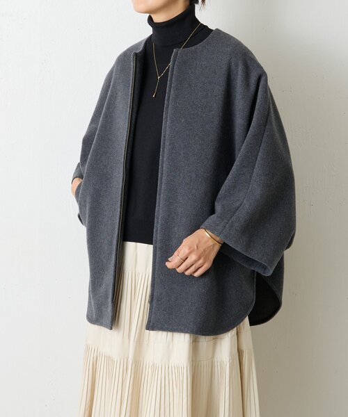 BEARDSLEY（ビアズリー）の「ウールポンチョコート（その他アウター