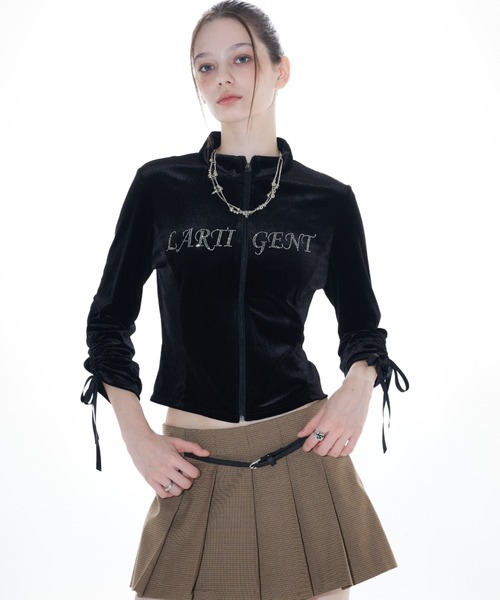 L14 VELVET ZIP‑UP — велюровая куртка‑толстовка с молнией