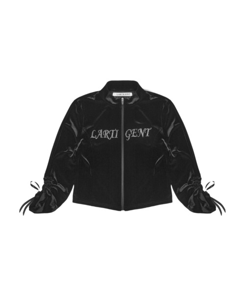 LARTIGENT(ラーティゼン)の「L14 VELVET ZIP-UP(パーカー・レディース・チャコール/ブラック・FREE)」の13枚目の写真