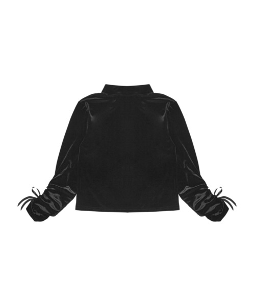 LARTIGENT(ラーティゼン)の「L14 VELVET ZIP-UP(パーカー・レディース・チャコール/ブラック・FREE)」の14枚目の写真