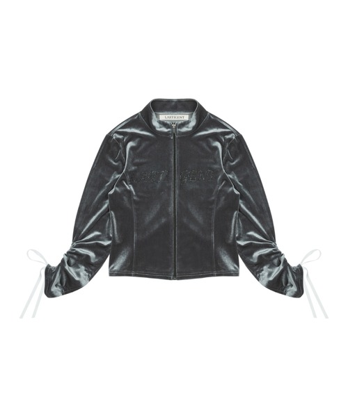 LARTIGENT(ラーティゼン)の「L14 VELVET ZIP-UP(パーカー・レディース・チャコール/ブラック・FREE)」の15枚目の写真