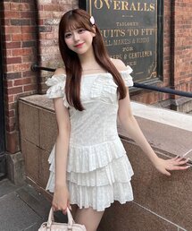 OLIVE des OLIVE | 【インフルエンサー企画】ホイップフリルミニワンピ(ワンピース)