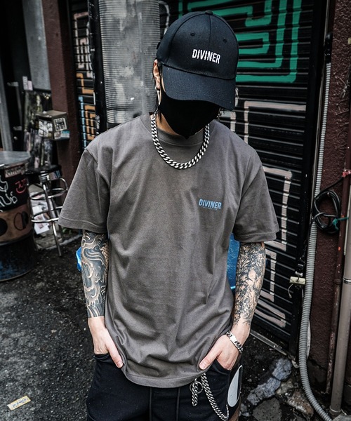 DIVINER(ディヴァイナー)の「【OWN ROOTS】Standard TEE/半袖Tシャツ メンズ カットソー(Tシャツ/カットソー・メンズ・ブラック/アイボリー/ブルー/パープル/ライトパープル/ダークブラウン/ライトブラック/ダークグリーン系・M/L/S/XL)」の4枚目の写真