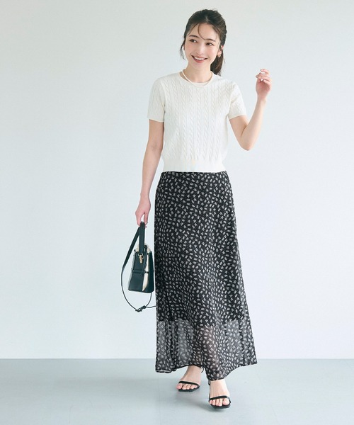 coca（coca）（コカ）の「シフォン花柄スカート（スカート・レディース・A/B・M/L）」の5枚目の写真