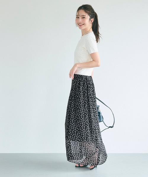 coca（coca）（コカ）の「シフォン花柄スカート（スカート・レディース・A/B・M/L）」の8枚目の写真