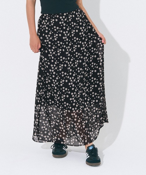 coca（coca）（コカ）の「シフォン花柄スカート（スカート・レディース・A/B・M/L）」の14枚目の写真