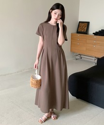 前後2wayウエストタックワンピース