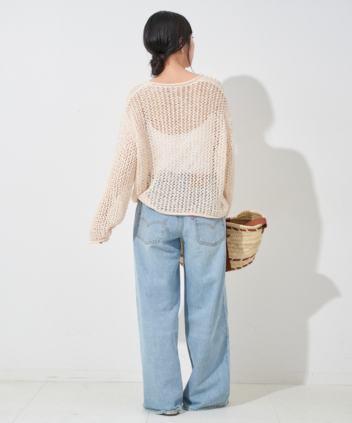 slobeiena LOGAN/ローガン SLOBE別注 メッシュプルオーバー LOGAN/ローガン SLOBE別注 メッシュプルオーバー 【手洗い可能