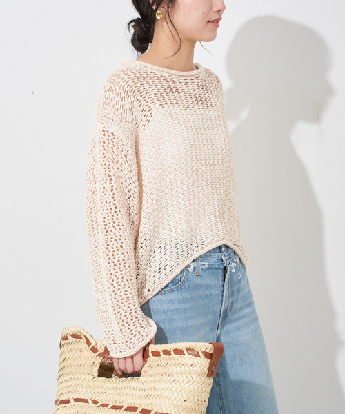 LOGAN/ローガン SLOBE別注 メッシュプルオーバー（ニット