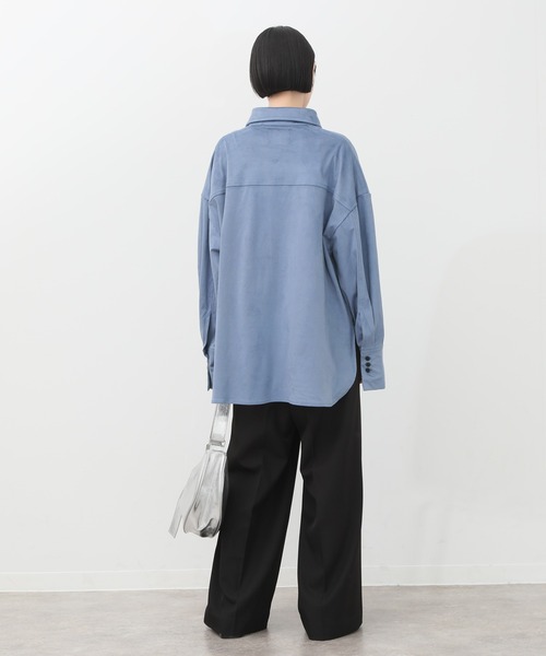 セール】【NOGLE/ノグル】スエードオーバーシャツ（シャツ/ブラウス