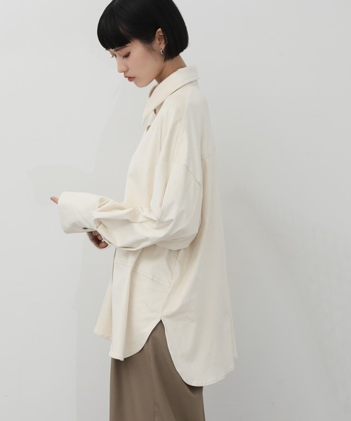 NOGLE(ノグル)の「【NOGLE/ノグル】スエードオーバーシャツ(シャツ/ブラウス・レディース・アイボリー/ブラウン/ブルー・FREE)」の20枚目の写真