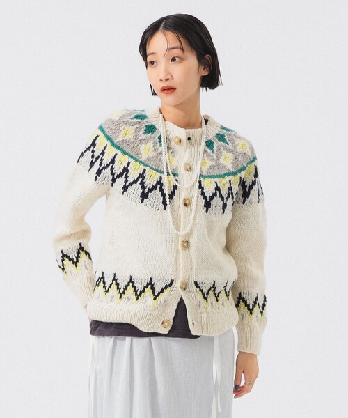 BEAMS BOY ハンドニット アラン クルーネック BEAMS BOY（ビームスボーイ）の「BEAMS BOY / ハンドニット アラン