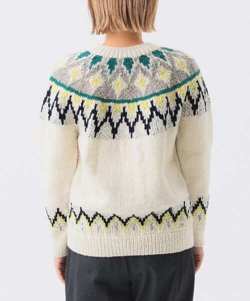 BEAMS BOY（ビームスボーイ）の「ハンド ノルディック カーディガン（ニット/セーター・レディース・ダークブラウン/ホワイト系その他7・ONE SIZE）」の19枚目の写真