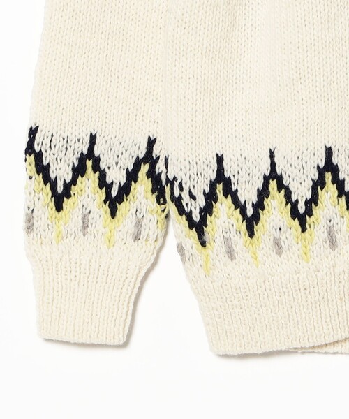 BEAMS BOY（ビームスボーイ）の「ハンド ノルディック カーディガン（ニット/セーター・レディース・ダークブラウン/ホワイト系その他7・ONE SIZE）」の5枚目の写真