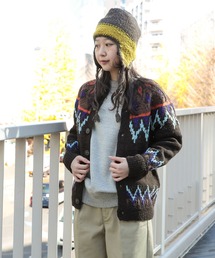 BEAMS BOY | ハンド ノルディック カーディガン(ニット/セーター)