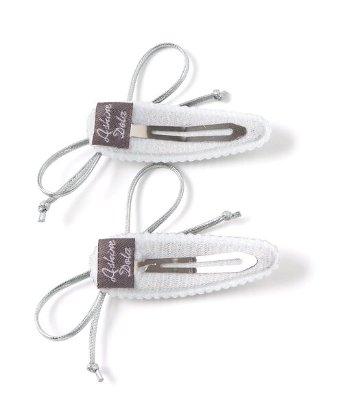 algy(アルジー)の「ビジューリボンヘアピン2P(ヘアピン・キッズ・シルバー・FREE)」の3枚目の写真