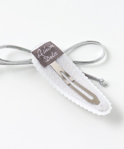 algy(アルジー)の「ビジューリボンヘアピン2P(ヘアピン・キッズ・シルバー・FREE)」の5枚目の写真