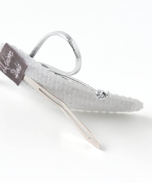 algy(アルジー)の「ビジューリボンヘアピン2P(ヘアピン・キッズ・シルバー・FREE)」の4枚目の写真